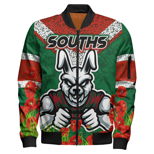 rabbitohs-rugby-bomber-jacket-custom-souths-with-anzac-poppy-bomber-jacket