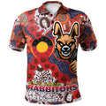 rabbitohs-rugby-polo-shirt-custom-anzac-south-sydney-rabbitohs-with-aboriginal-poppy-flowers-polo-shirt