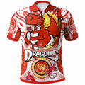 st-george-rugby-polo-shirt-custom-st-george-illawarra-dragons-mascot-with-aboriginal-art-personalised-player-and-number-polo-shirt