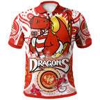 st-george-rugby-polo-shirt-custom-st-george-illawarra-dragons-mascot-with-aboriginal-art-personalised-player-and-number-polo-shirt