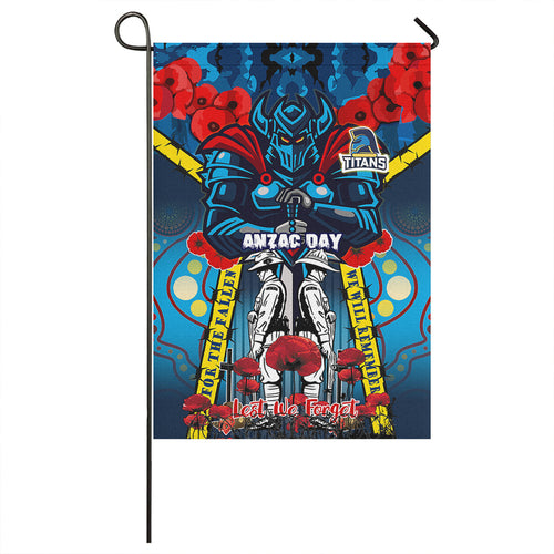 titans-aboriginal-rugby-anzac-day-flag-custom-remembrance-indigenous-titans-with-poppy-flower-flag
