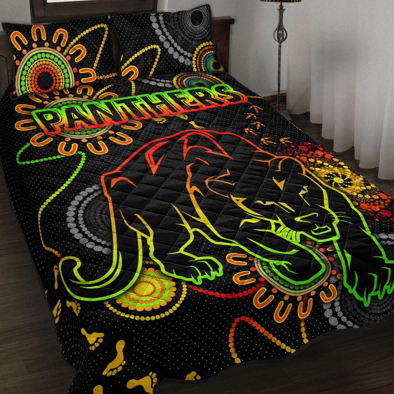 panthers-rugby-quilt-bed-set-custom-indigenous-black-panthers-quilt-bed-set