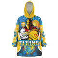 titans-rugby-snug-hoodie-custom-gold-coast-titans-mascot-with-aboriginal-art-personalised-player-and-number-oodie-blanket