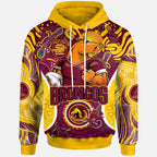 brisbane-broncos-rugby-hoodie-custom-brisbane-broncos-mascot-with-aboriginal-art-personalised-player-and-number-hoodie
