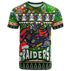 raider-rugby-christmas-t-shirt-custom-xmas-raider-christmas-balls-snowflake-with-aboriginal-patterns-t-shirt