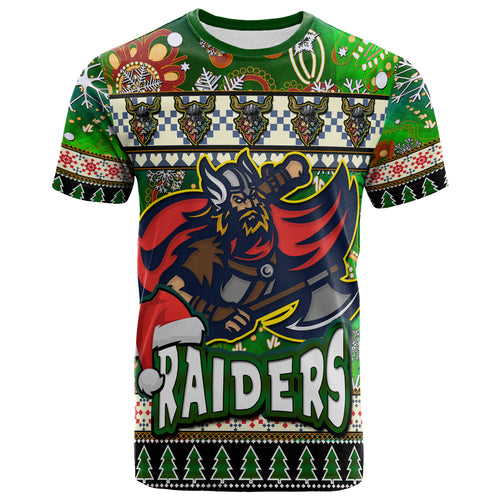 raider-rugby-christmas-t-shirt-custom-xmas-raider-christmas-balls-snowflake-with-aboriginal-patterns-t-shirt