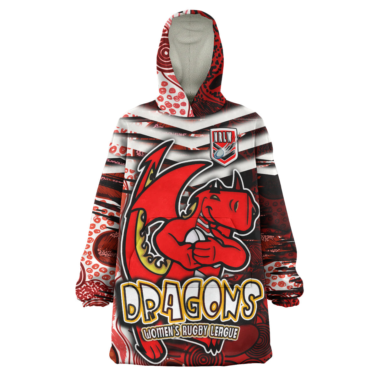 nrlw-st-george-snug-hoodie-custom-dragon-womens-rugby-league-aboriginal-style-oodie-blanket