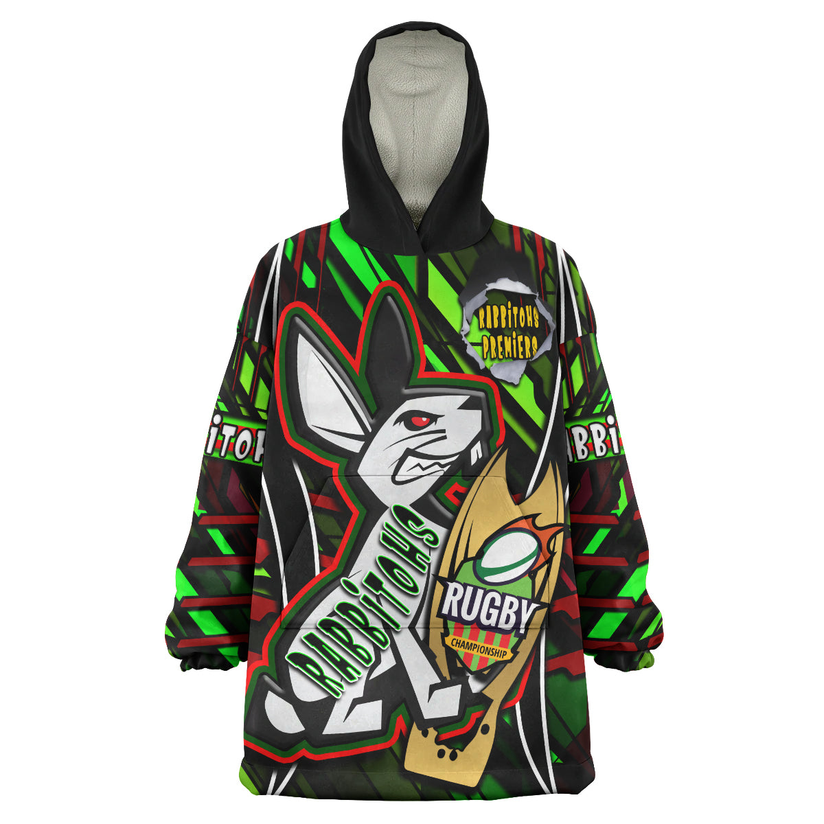 rabbitohs-rugby-snug-hoodie-custom-rabbitohs-league-final-series-champions-personalised-name-and-number-oodie-blanket
