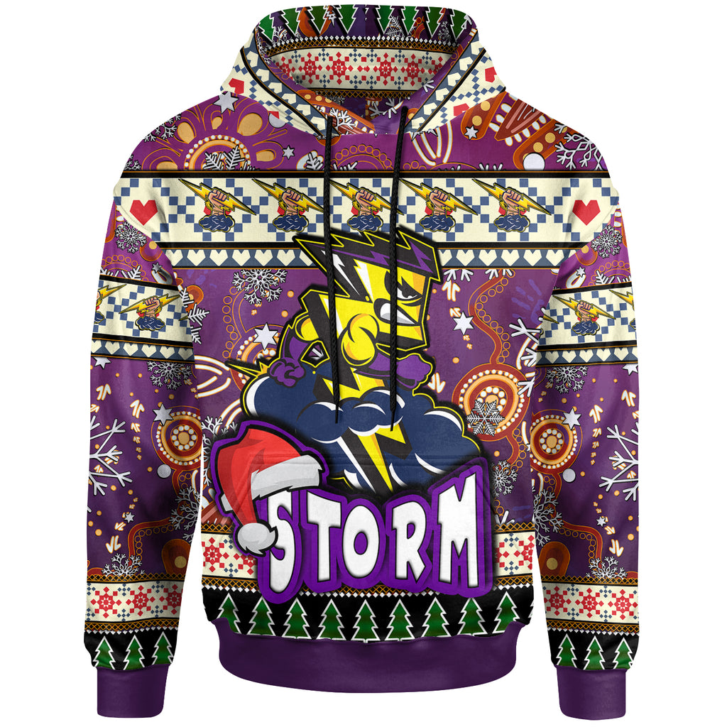 storm-rugby-christmas-hoodie-custom-xmas-storm-christmas-balls-snowflake-with-aboriginal-patterns-hoodie