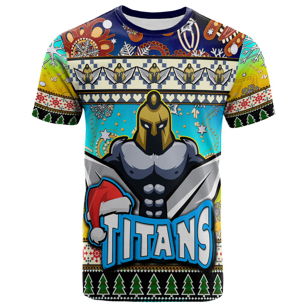 titans-rugby-christmas-t-shirt-custom-xmas-titans-christmas-balls-snowflake-with-aboriginal-patterns-t-shirt