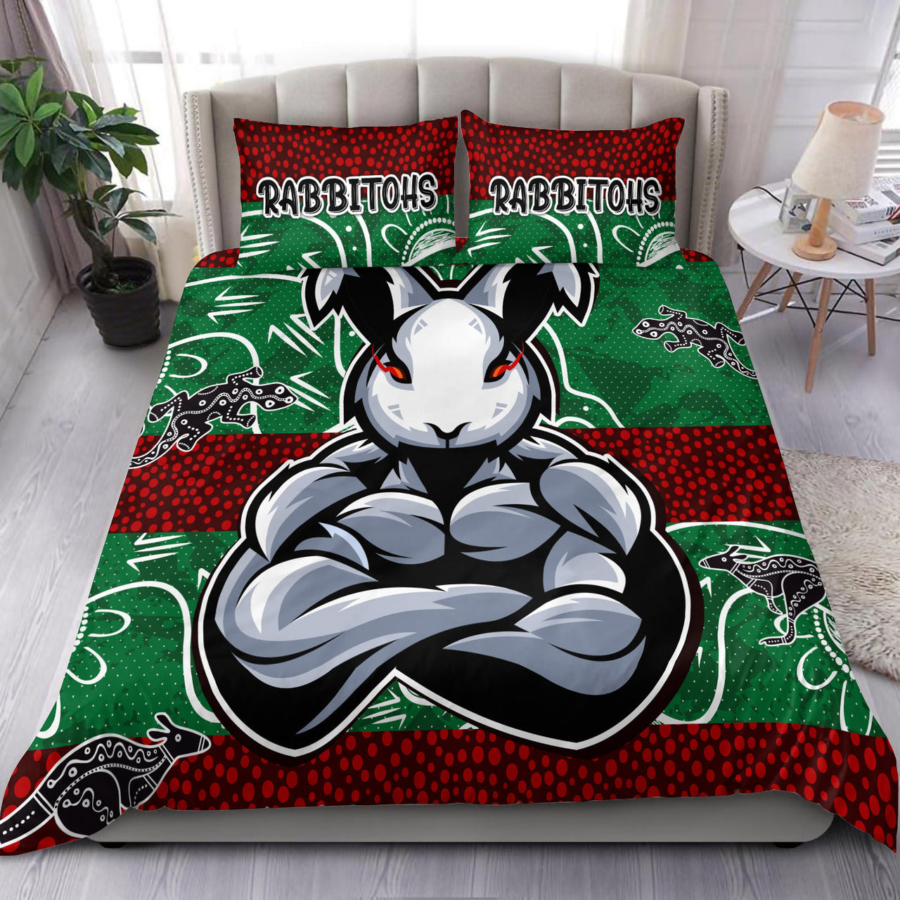 rabbitohs-bedding-set-custom-indigenous-super-rabbitohs-bedding-set