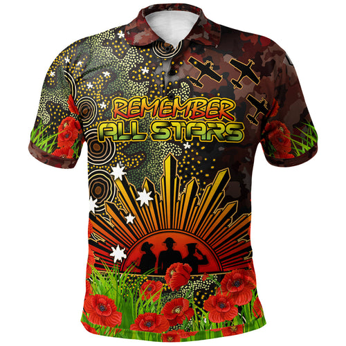 all-stars-rugby-polo-shirt-custom-anzac-all-stars-with-remembrance-poppy-and-indigenous-patterns-polo-shirt