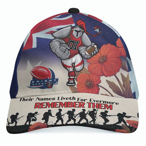 knights-rugby-cap-custom-remember-them-red-poppy-flowers-cap