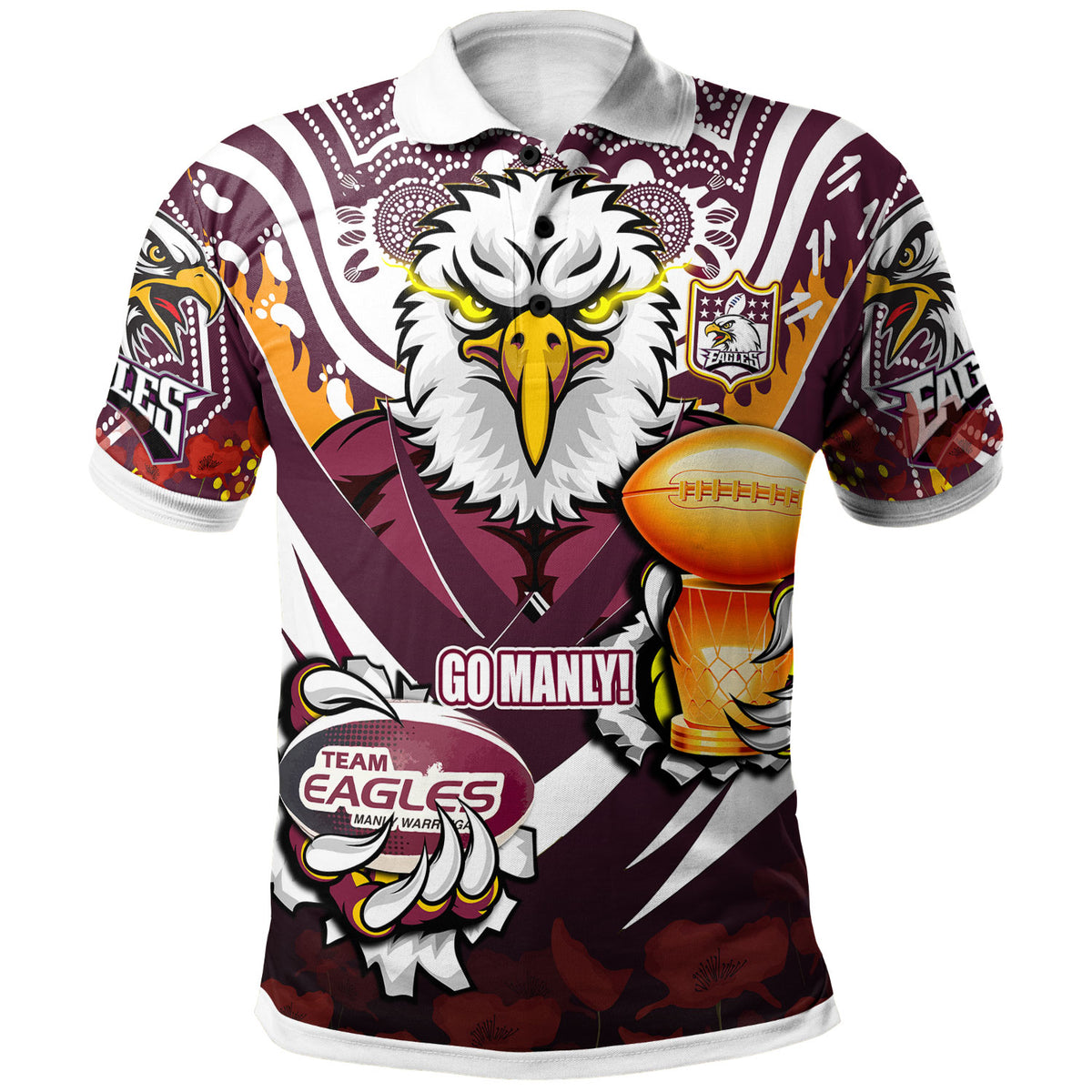 sea-eagles-premierships-rugby-polo-shirt-custom-go-manly-champion-claw-scratch-aboriginal-culture-polo-shirt
