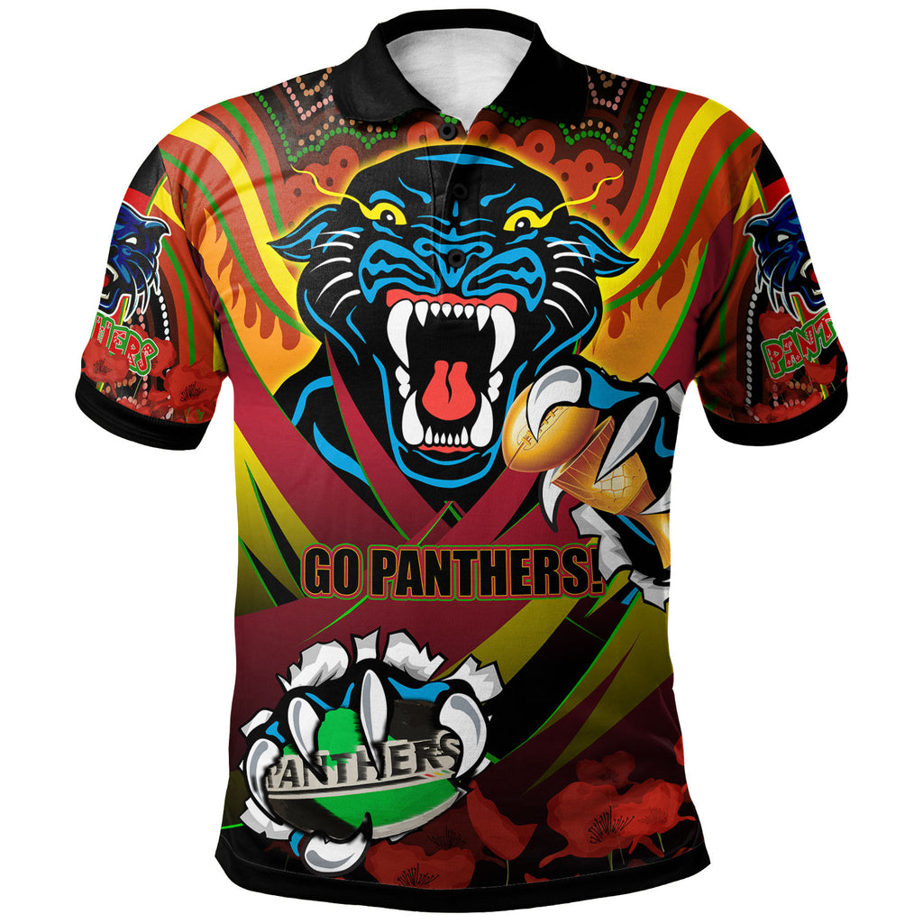 panthers-premierships-rugby-polo-shirt-custom-go-panthers-champion-claw-scratch-aboriginal-culture-polo-shirt
