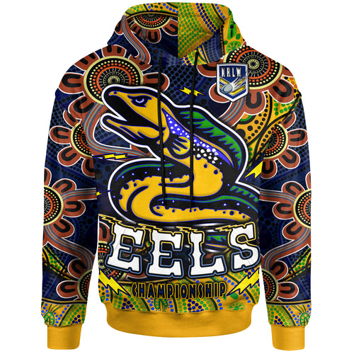 nrlw-eels-rugby-hoodie-custom-eels-womens-rugby-league-with-aboriginal-style-player-and-number-hoodie