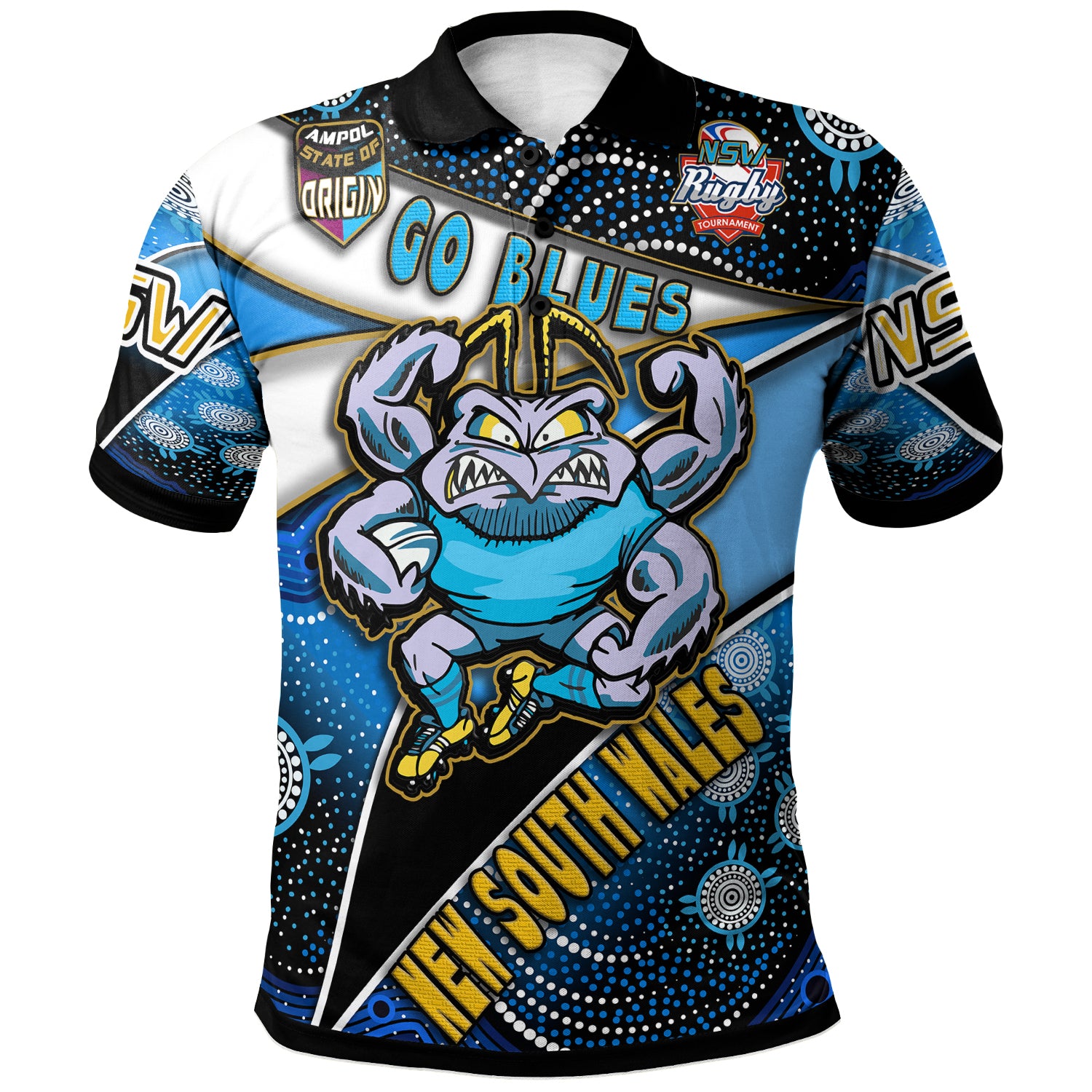 new-south-wales-rugby-league-team-polo-shirt-custom-new-south-wales-blues-with-aboriginal-patterns-state-of-origin-polo-shirt
