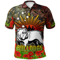 bulldogs-rugby-polo-shirt-anzac-bulldog-with-remembrance-poppy-and-indigenous-patterns-polo-shirt