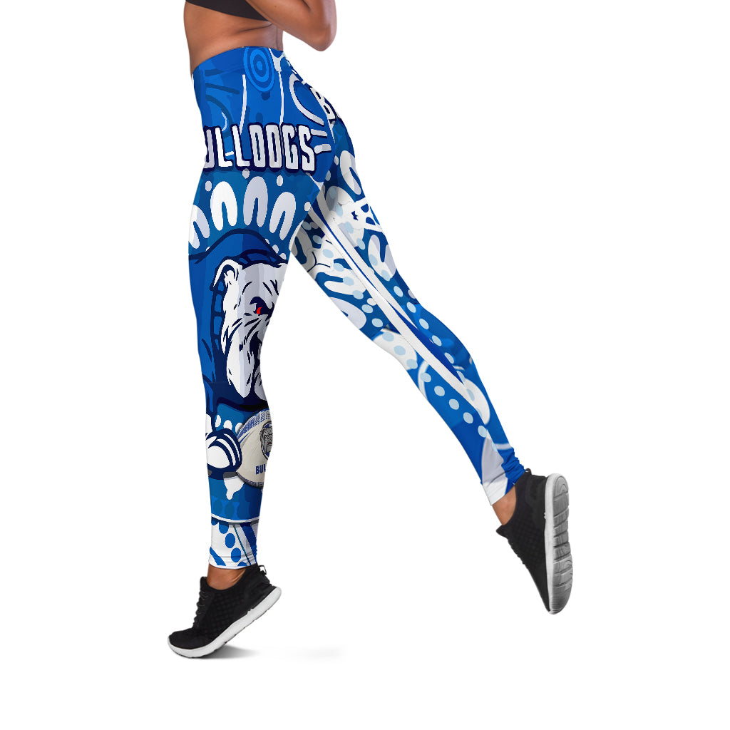 bulldogs-rugby-leggings-indigenous-bulldogs-with-rugby-ball-watercolour-leggings