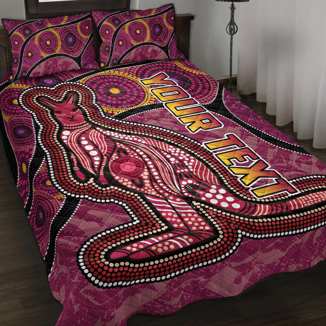 maroons-rugby-quilt-bed-set-custom-maroons-kangaroo-quilt-bed-set