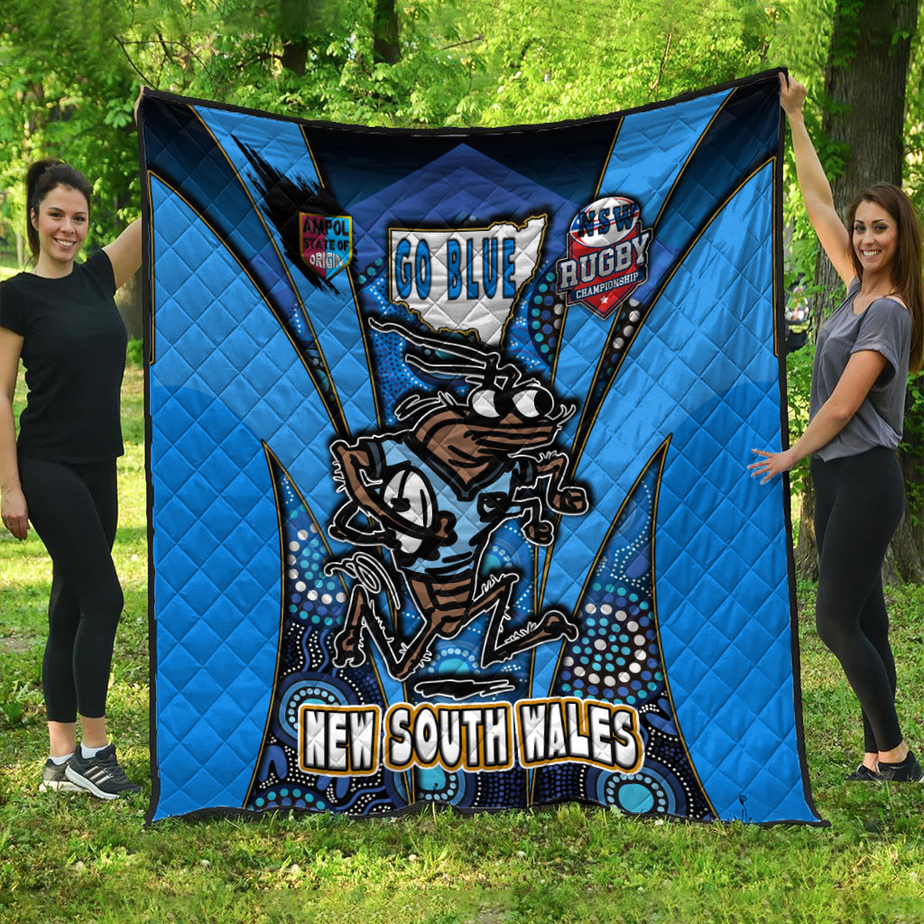 new-south-wales-rugby-league-team-quilt-new-south-wales-blues-mascot-with-aboriginal-art-state-of-origin-quilt