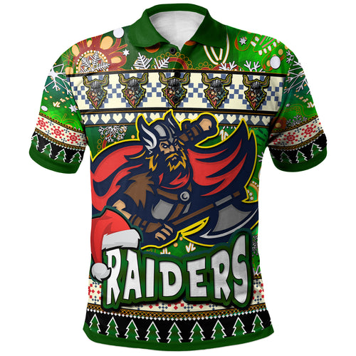 raider-rugby-christmas-polo-shirt-custom-xmas-raider-christmas-balls-snowflake-with-aboriginal-patterns-polo-shirt