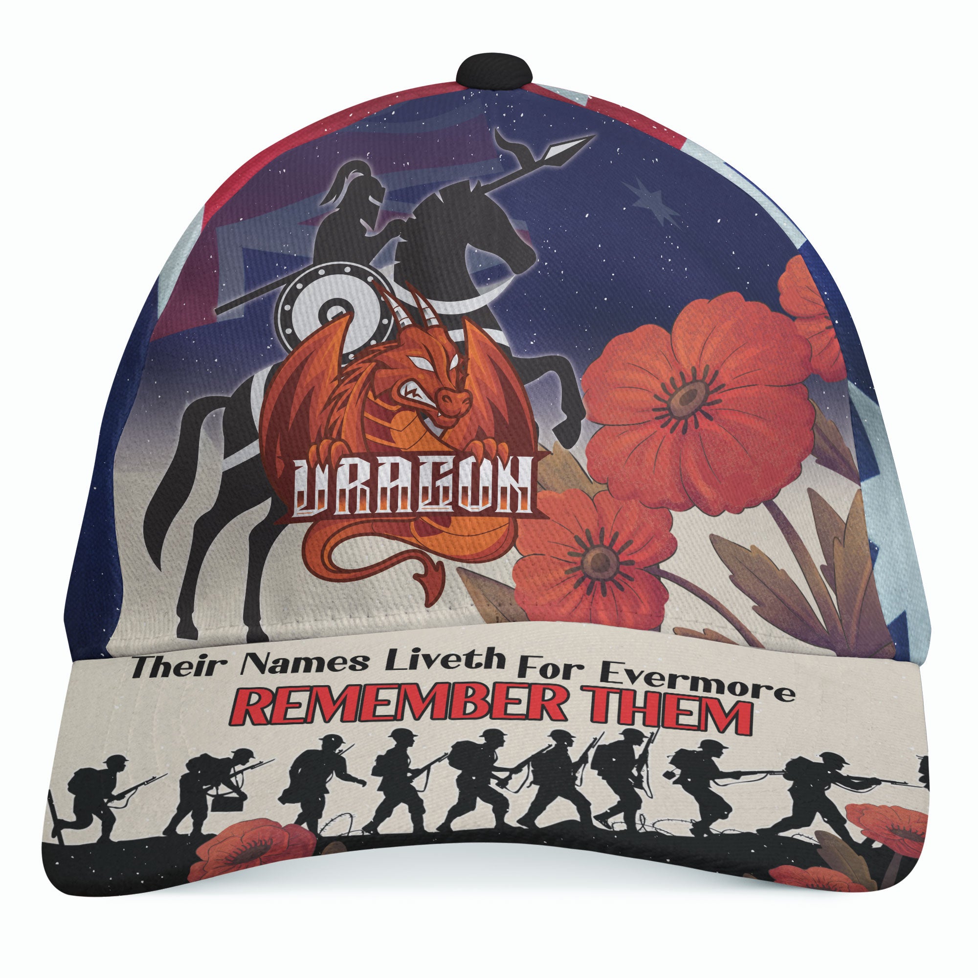 st-george-rugby-cap-custom-remember-them-red-poppy-flowers-cap
