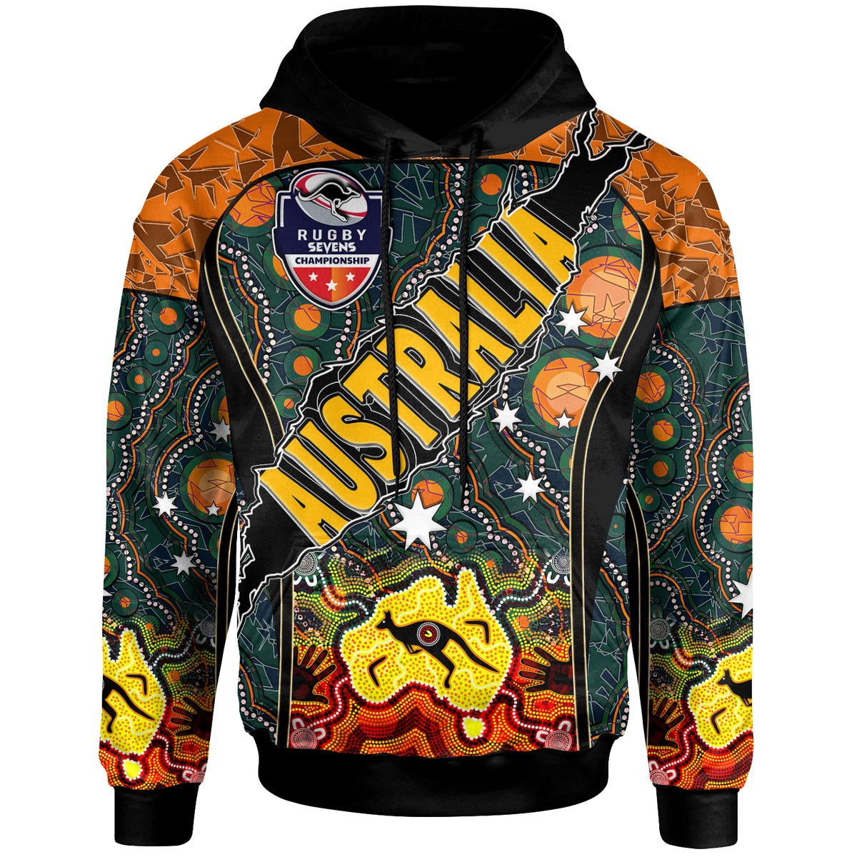 australian-rugby-sevens-mens-squad-hoodie-custom-australia-rugby-championship-aboriginal-culture-personalised-player-and-number-hoodie
