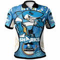 sharks-rugby-polo-shirt-custom-sharkies-mascot-with-aboriginal-art-personalised-player-and-number-polo-shirt