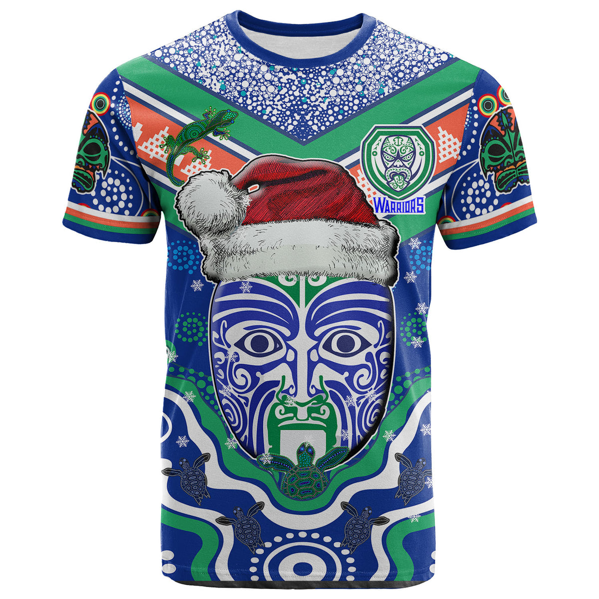 warriors-rugby-christmas-t-shirt-custom-merry-new-zealand-warriors-christmas-indigenous-t-shirt