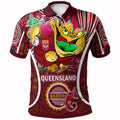 queensland-rugby-league-team-polo-shirt-custom-qld-maroons-cane-toads-with-aboriginal-art-personalised-player-and-number-polo-shirt
