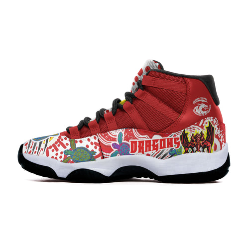 st-george-rugby-high-top-basketball-shoes-j11-custom-the-red-v-with-aboriginal-and-torres-strait-islander-culture-sneakers-j11