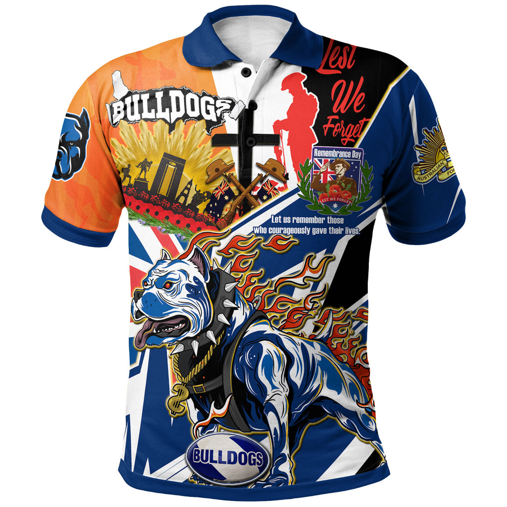 bulldogs-rugby-polo-shirt-custom-remembrance-bulldogs-anzac-quote-with-poppy-and-rosemary-polo-shirt