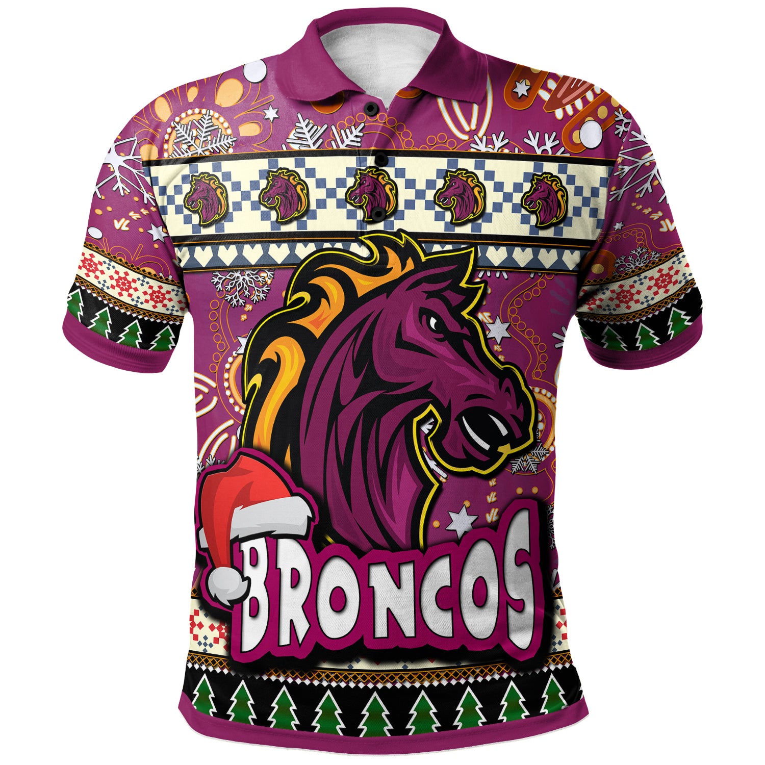 broncos-rugby-christmas-polo-shirt-custom-xmas-broncos-christmas-balls-snowflake-with-aboriginal-patterns-polo-shirt