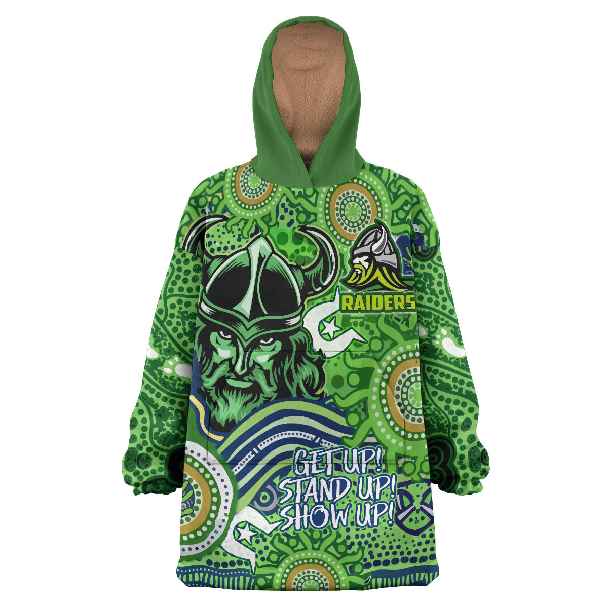 raiders-rugby-naidoc-week-watercolour-snug-hoodie-custom-canberra-raiders-getting-up-standing-up-showing-up-oodie-blanket