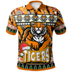 tigers-rugby-christmas-polo-shirt-custom-xmas-tigers-christmas-balls-snowflake-with-aboriginal-patterns-polo-shirt