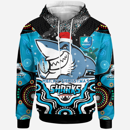 sharks-rugby-christmas-hoodie-custom-christmas-super-sharks-indigenous-hoodie