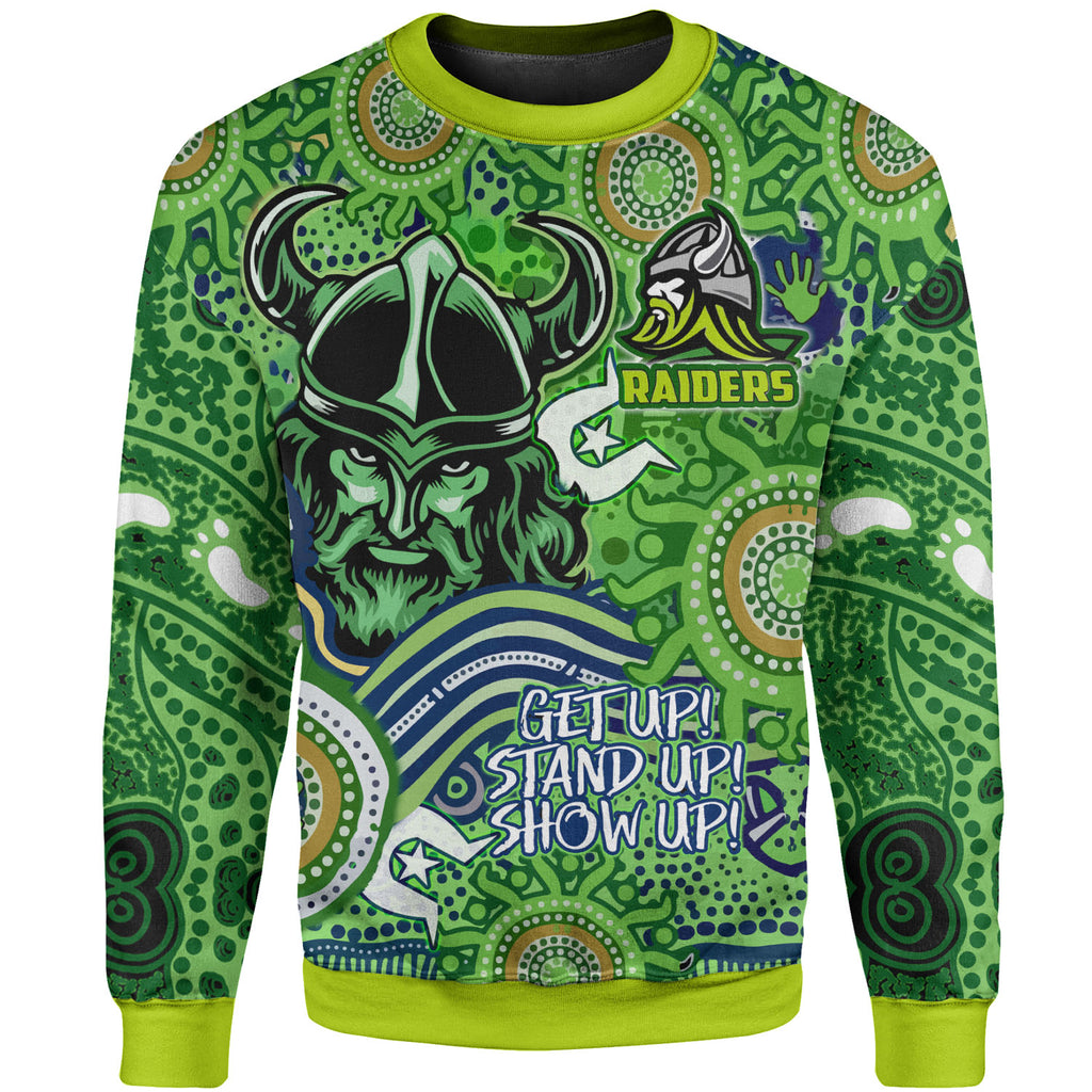 raiders-rugby-naidoc-week-watercolour-sweatshirt-custom-raiders-getting-up-standing-up-showing-up-sweatshirt