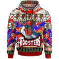 roosters-rugby-christmas-hoodie-custom-xmas-roosters-christmas-balls-snowflake-with-aboriginal-patterns-hoodie