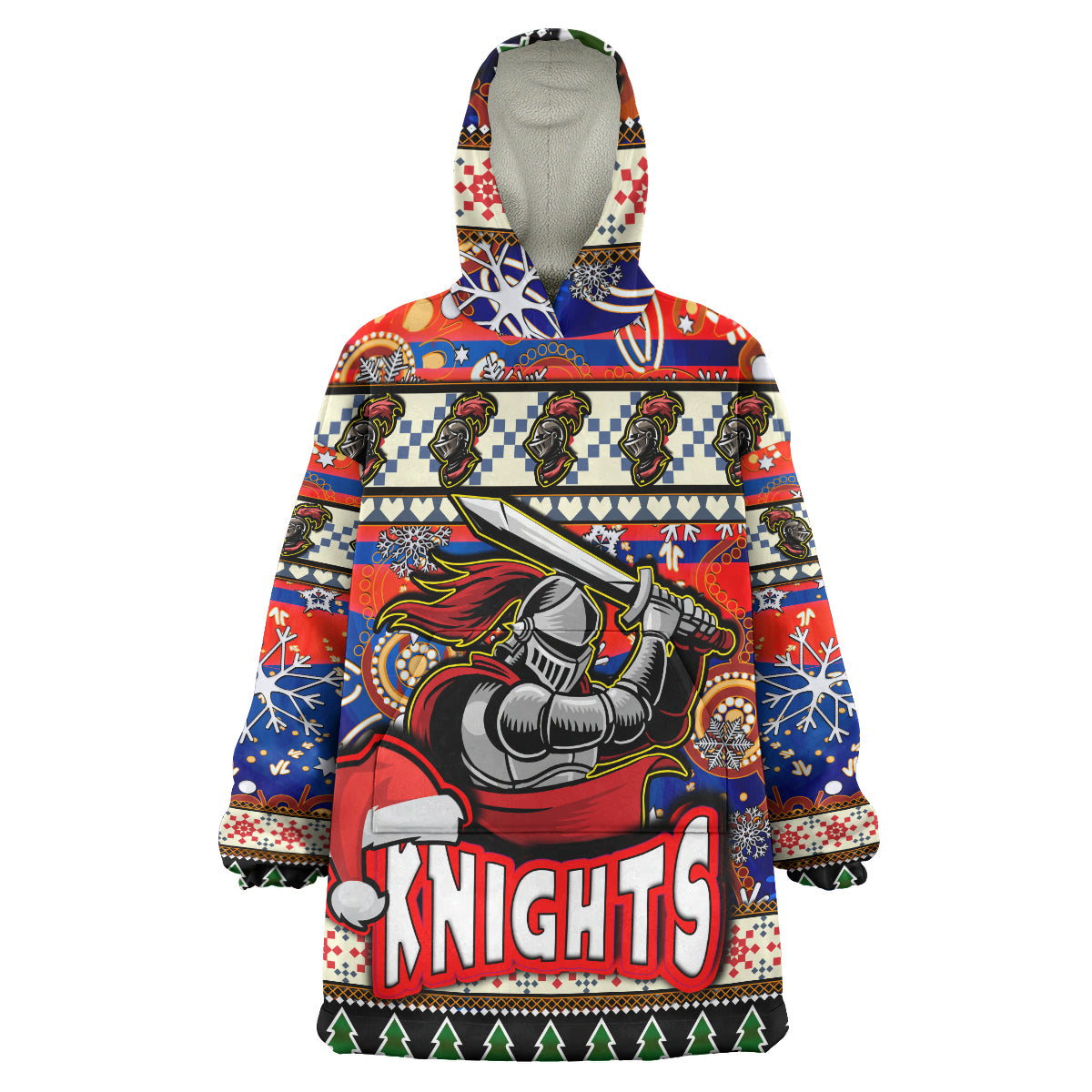 knights-rugby-christmas-snug-hoodie-custom-xmas-knights-christmas-balls-snowflake-with-aboriginal-patterns-wearable-blanket-hoodie