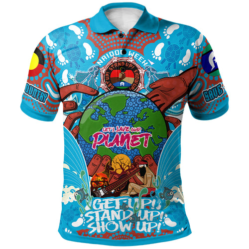 australia-naidoc-week-2023-custom-polo-shirt-lets-save-our-planet-indigenous-culture-culture-polo-shirt