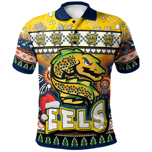 eels-rugby-christmas-polo-shirt-custom-xmas-eels-christmas-balls-snowflake-with-aboriginal-patterns-polo-shirt