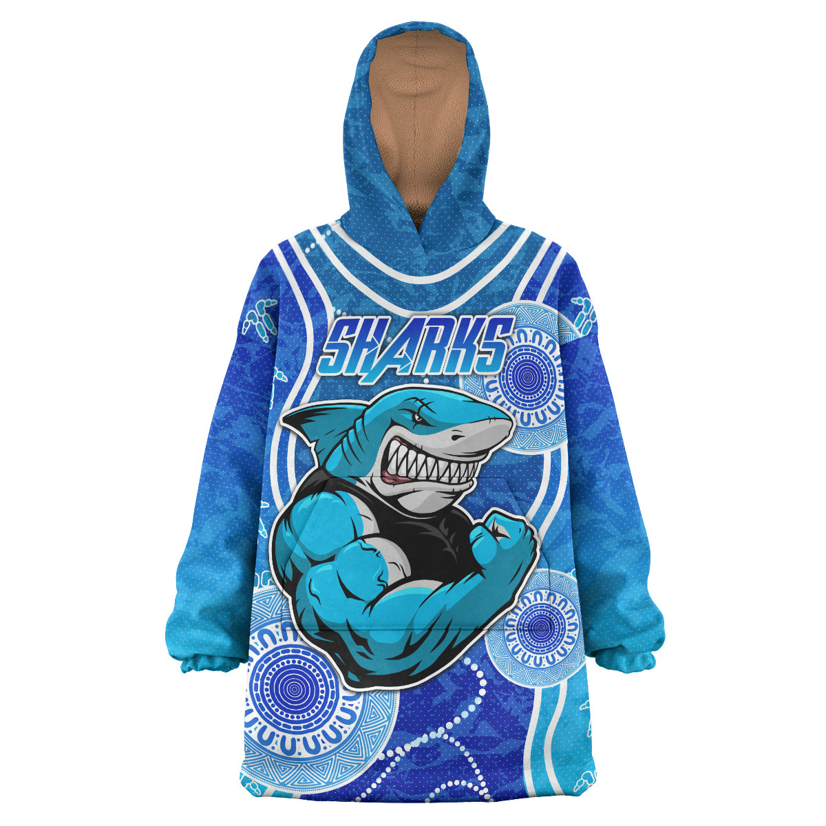 sharks-rugby-snug-hoodie-custom-indigenous-super-sharks-oodie-blanket