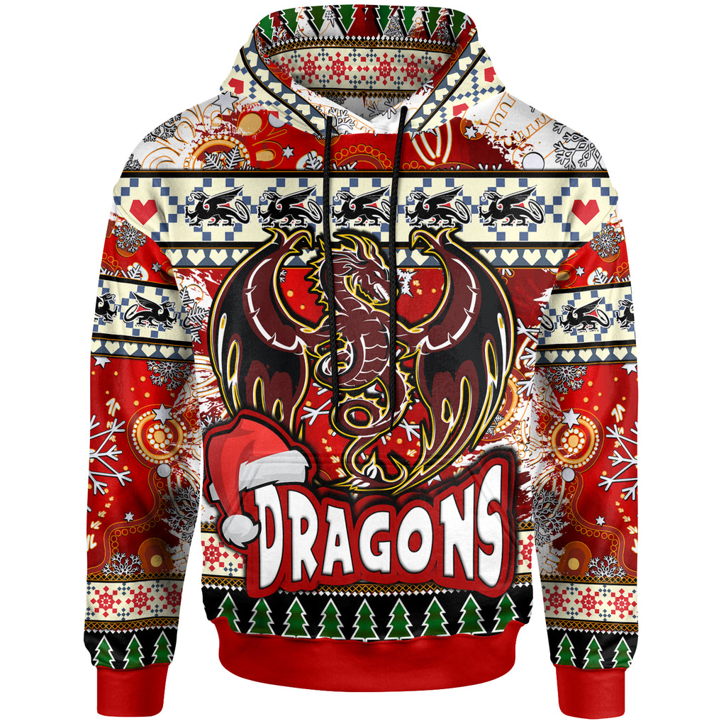 st-george-rugby-christmas-hoodie-custom-xmas-dragon-christmas-balls-snowflake-with-aboriginal-patterns-hoodie