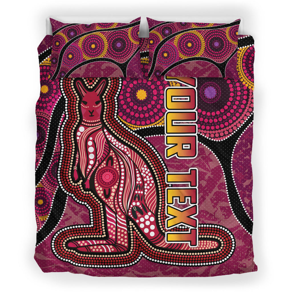 maroons-rugby-bedding-set-custom-maroons-kangaroo-bedding-set