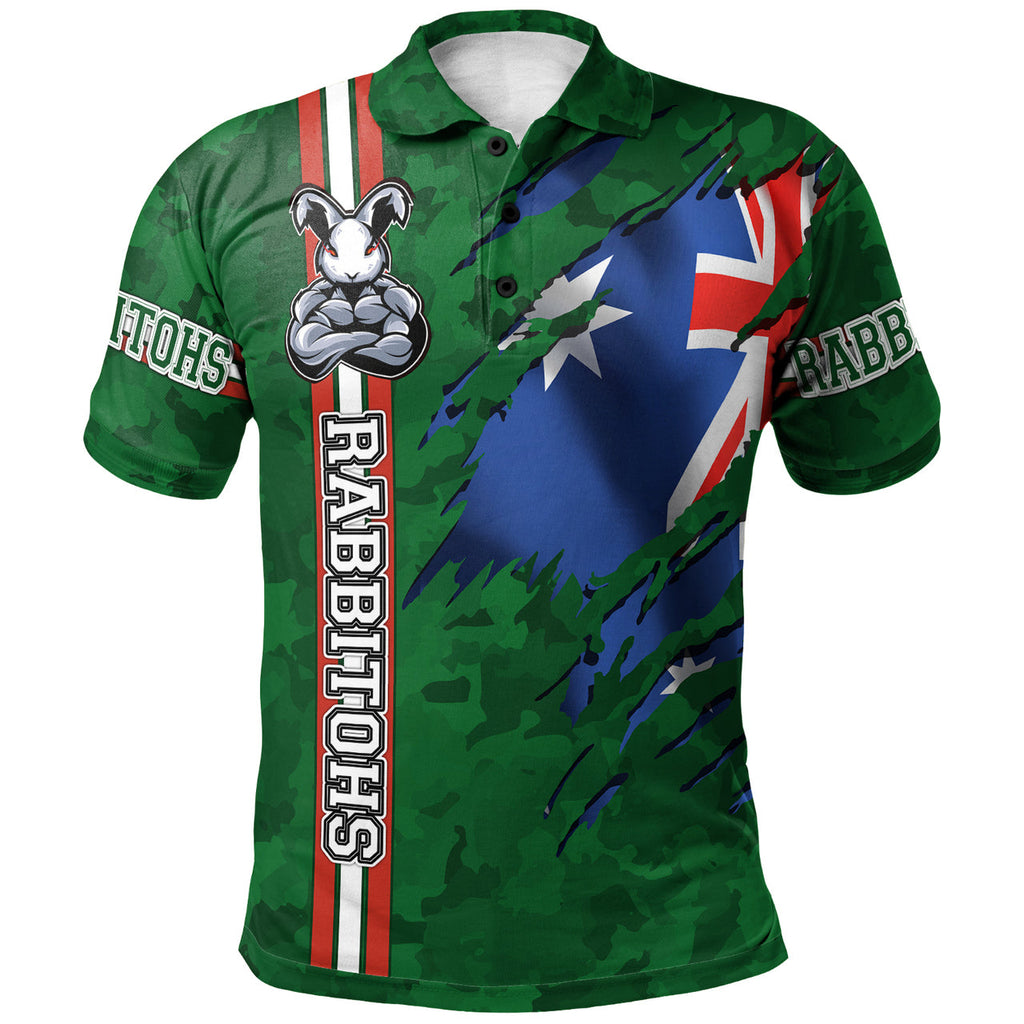 rabbitohs-rugby-polo-shirt-custom-rabbitohs-with-camouflage-and-australia-flag-polo-shirt