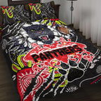 panthers-rugby-aboriginal-quilt-bed-set-indigenous-super-black-panthers-scratch-style