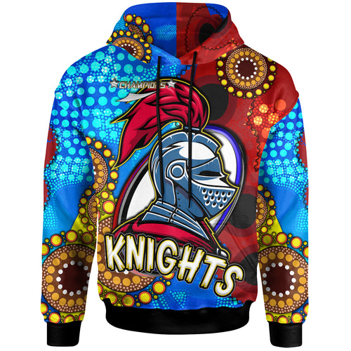 knights-rugby-hoodie-custom-knights-ball-australian-aboriginal-painting-personalised-player-and-number-hoodie