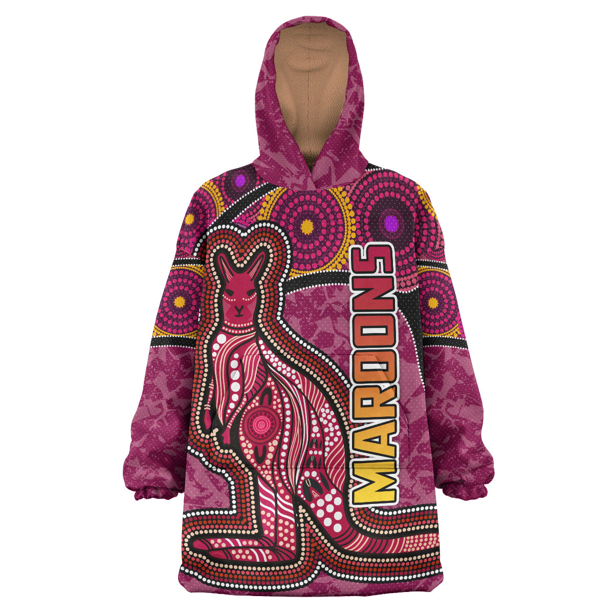 maroons-rugby-snug-hoodie-custom-maroons-kangaroo-oodie-blanket