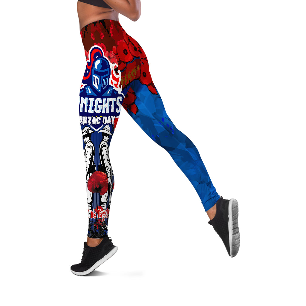 knights-rugby-anzac-watercolour-leggings-remembrance-indigenous-newcastle-knights-with-poppy-flower-leggings